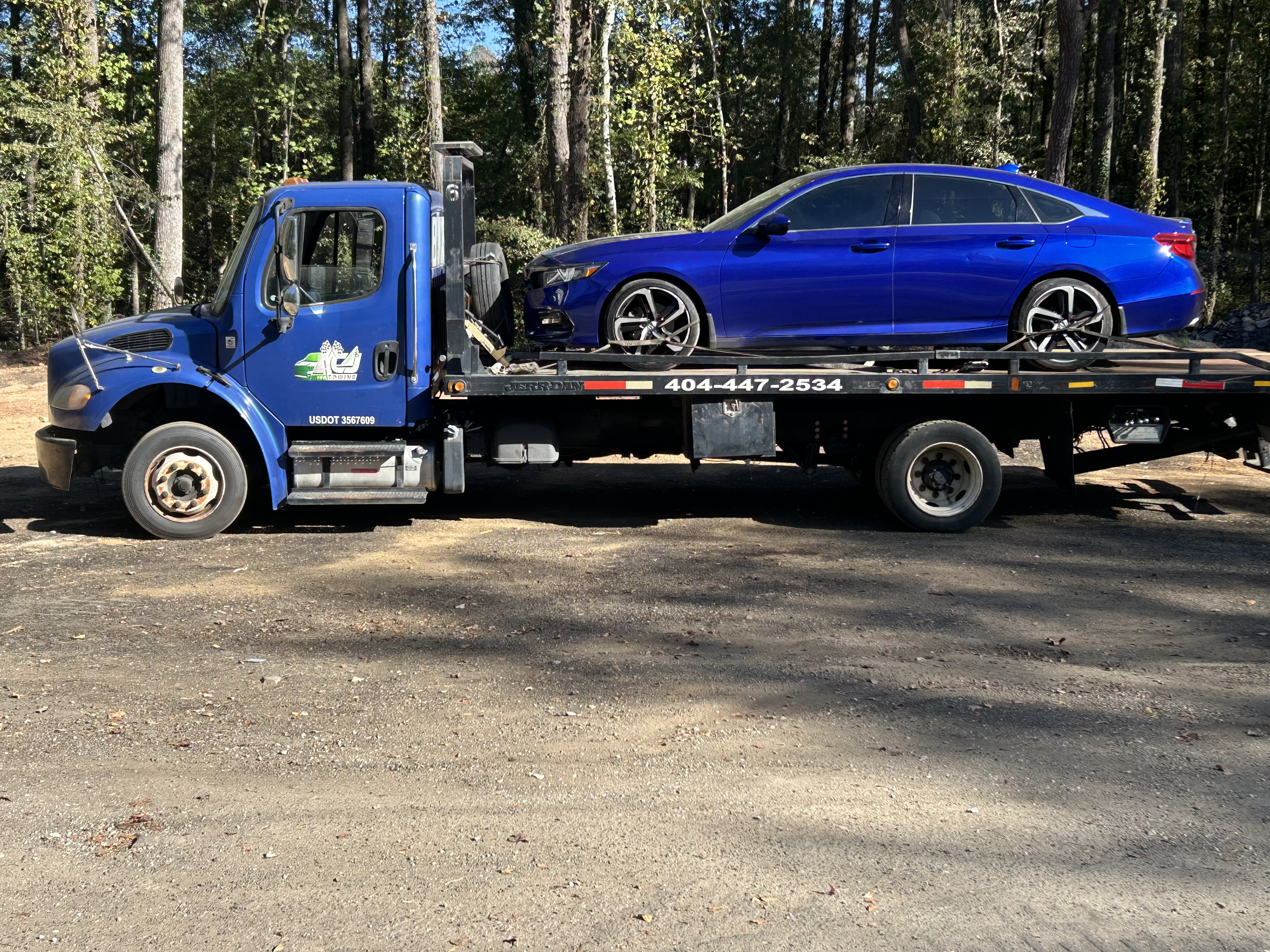 ACJ Towing service vehicle ready for dispatch